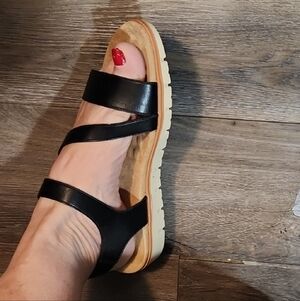 Black Strappy Women's Sandals